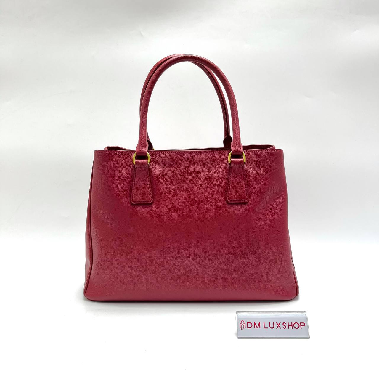 Prada Saffiano Lux Red Tote Bag