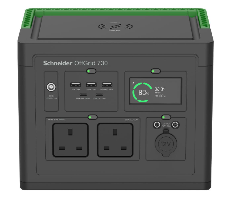 施耐德電氣 - (738Wh) Schneider OffGrid 手提式流動電源(PPS730-UK) #大容量流動電能站 #移動電源 #外置電