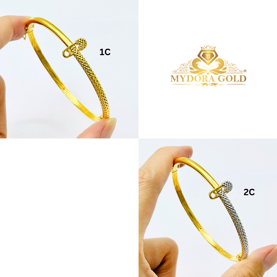 MYDORA EMAS 916 Gelang Moden Safety Pin l EMAS 916/22K