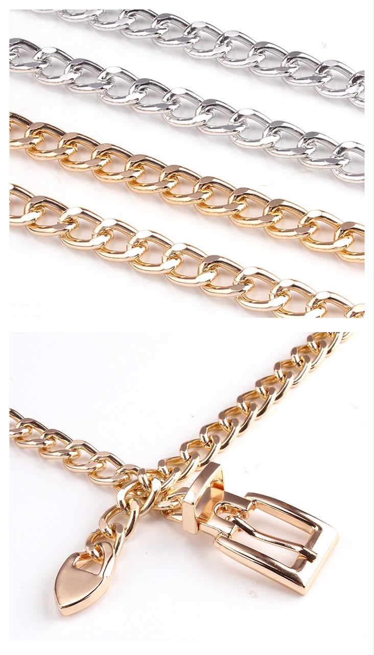 BT0197 Luxe Chain Link Waist Belt
