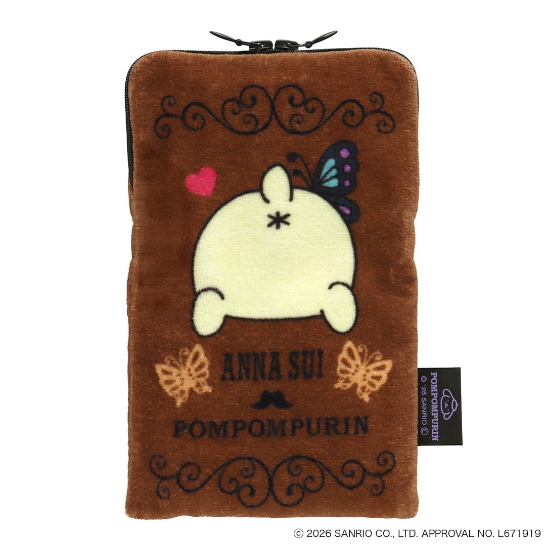  🎀【預訂】Anna Sui x Pompompurin 拉鍊浴毛巾袋 B