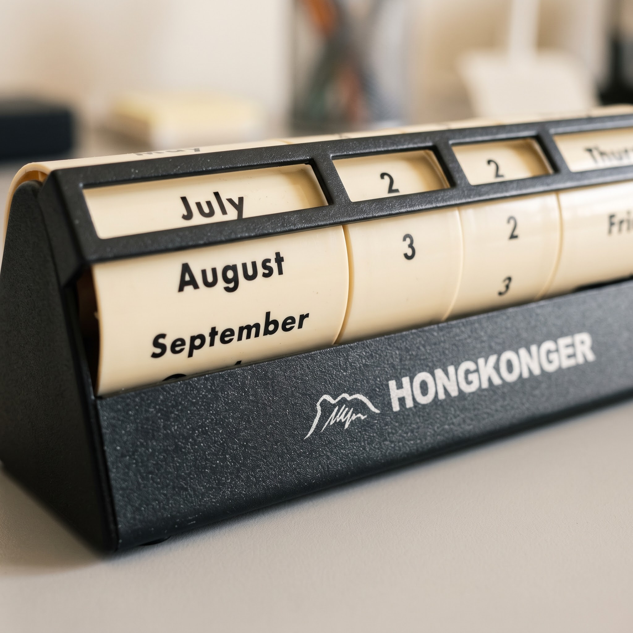 經典時光｜HONGKONGER 沉穩金屬座檯日曆