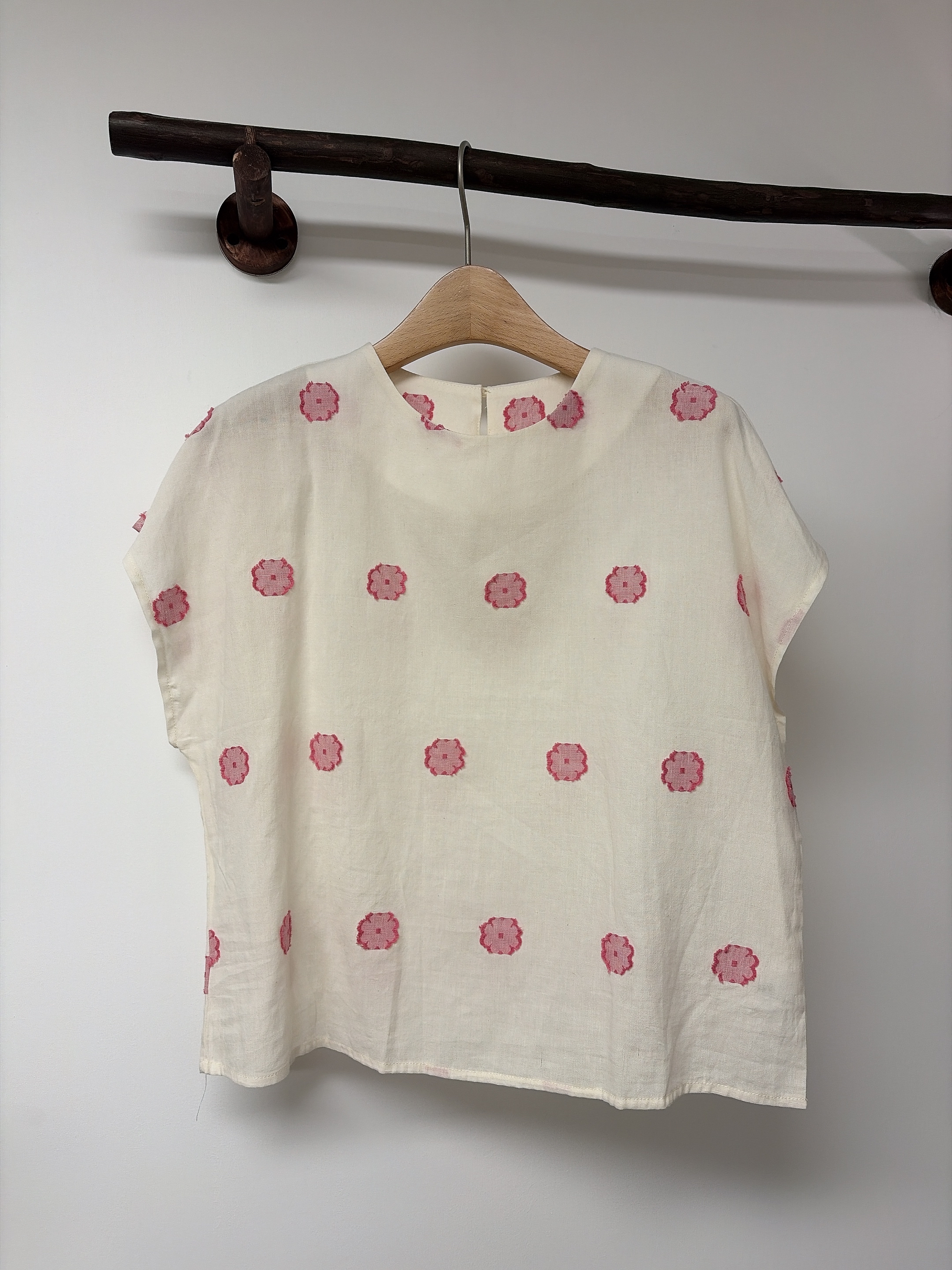 立體刺繡小花top 