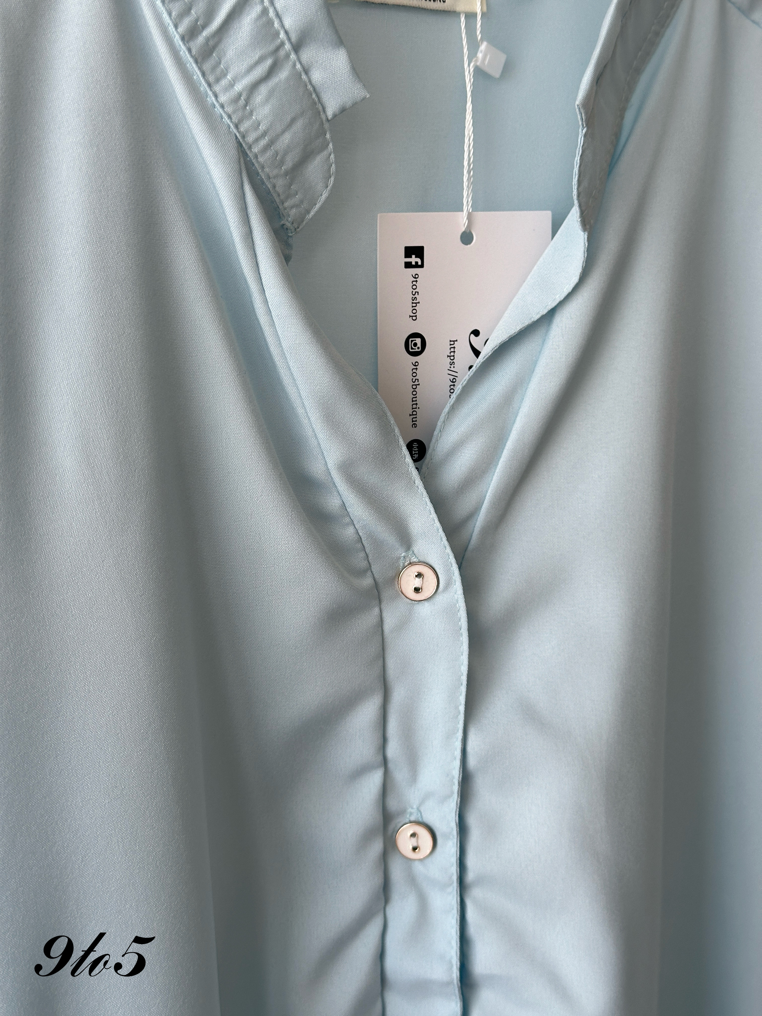 T4303 Stand Collar V Neck Shirt - 4 Colors 