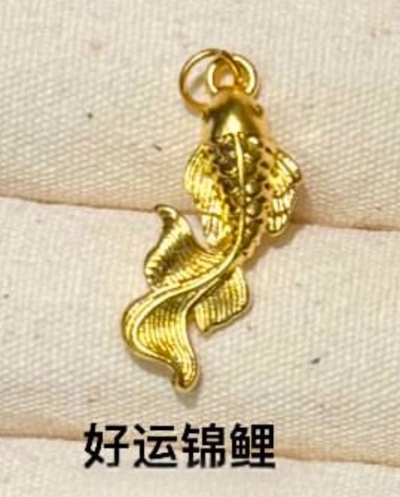 【无氢工艺】蝴蝶结/锦鲤/四叶草-项链吊坠