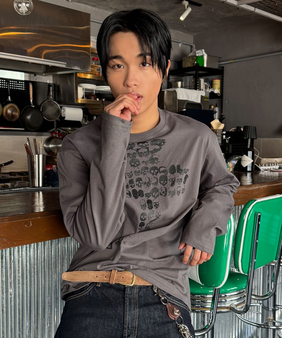 🇰🇷訂購｜UNTITLED 26SS｜Cross Skeleton Long Sleeve  2色 