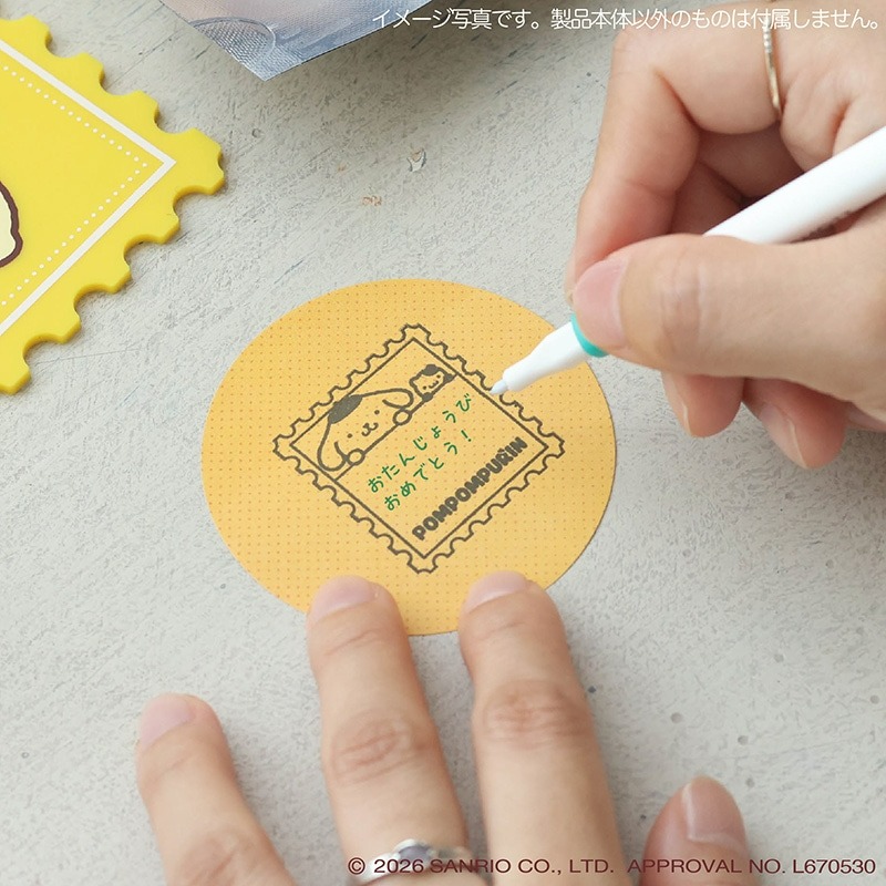 🌸 【預訂】Pompompurin 日期蓋印 - Pompompurin 30th x 郵便局