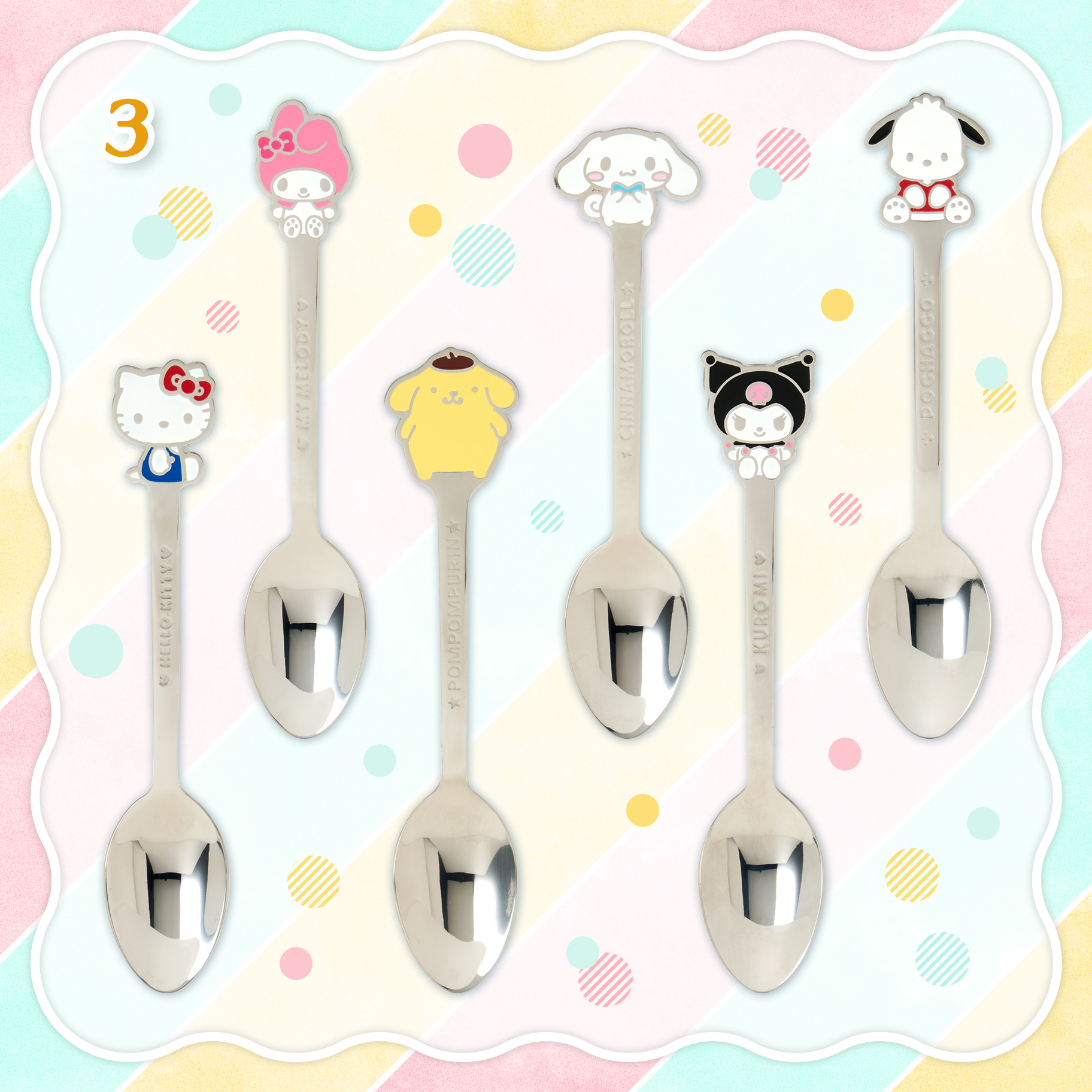 🎀【預訂】 Sanrio 暑假夏日下午茶不銹鋼湯匙