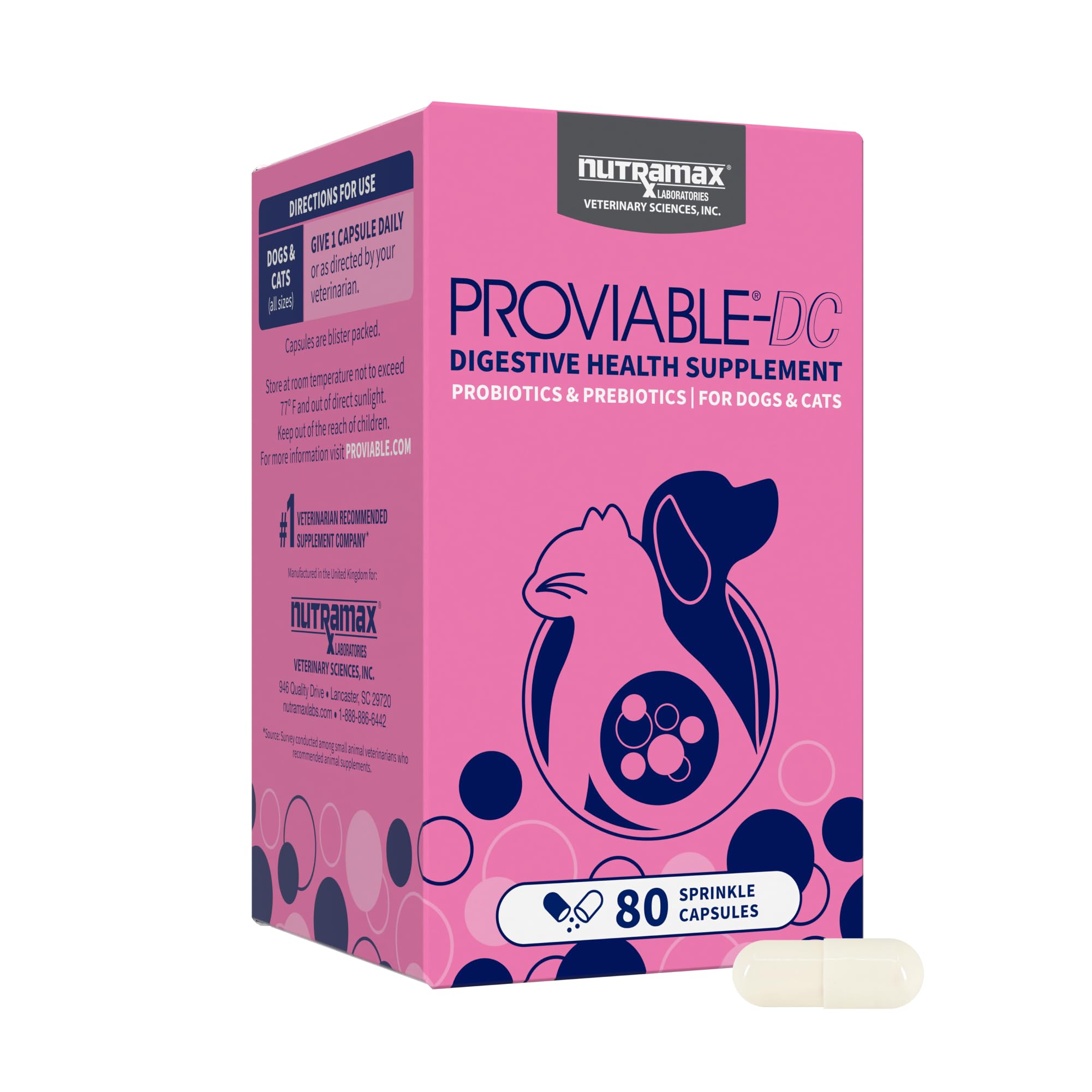 美國 Nutramax Proviable-DC  寵物益生菌