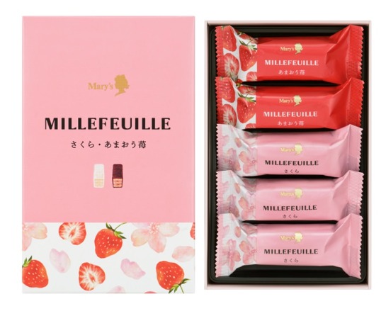 Mary's Millefeuilleミルフィーユ（さくら＆あまおう苺）櫻花士多啤梨千層酥 - 03260085