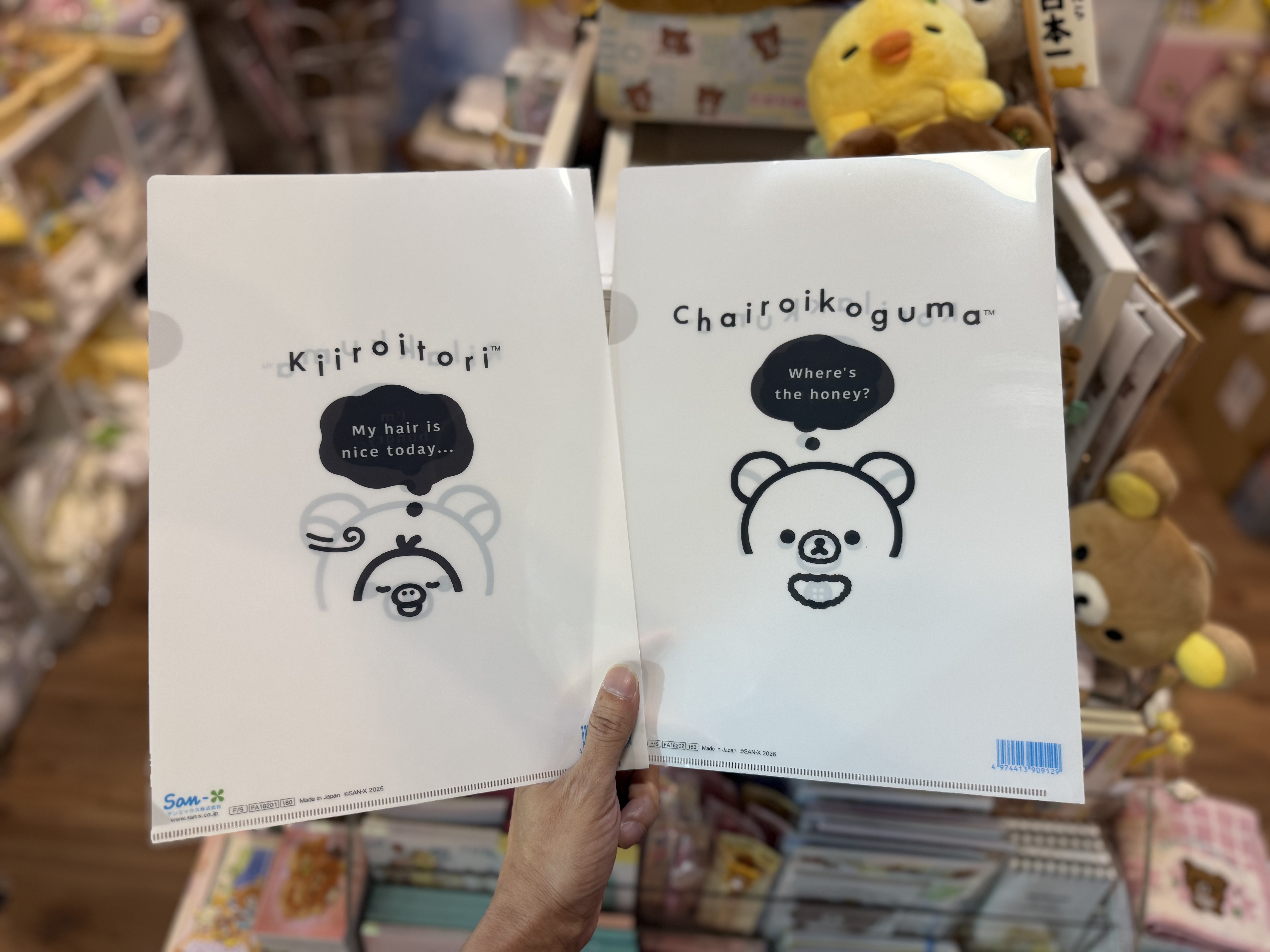 《現貨》全新Rilakkuma黑白造型A4 file