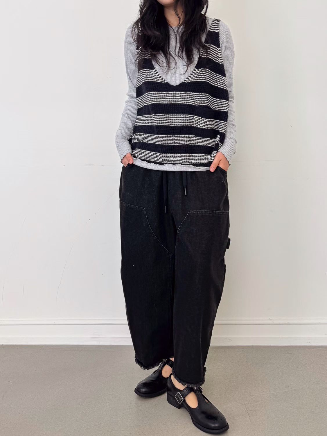 YA OE 鬆容感8分牛仔褲