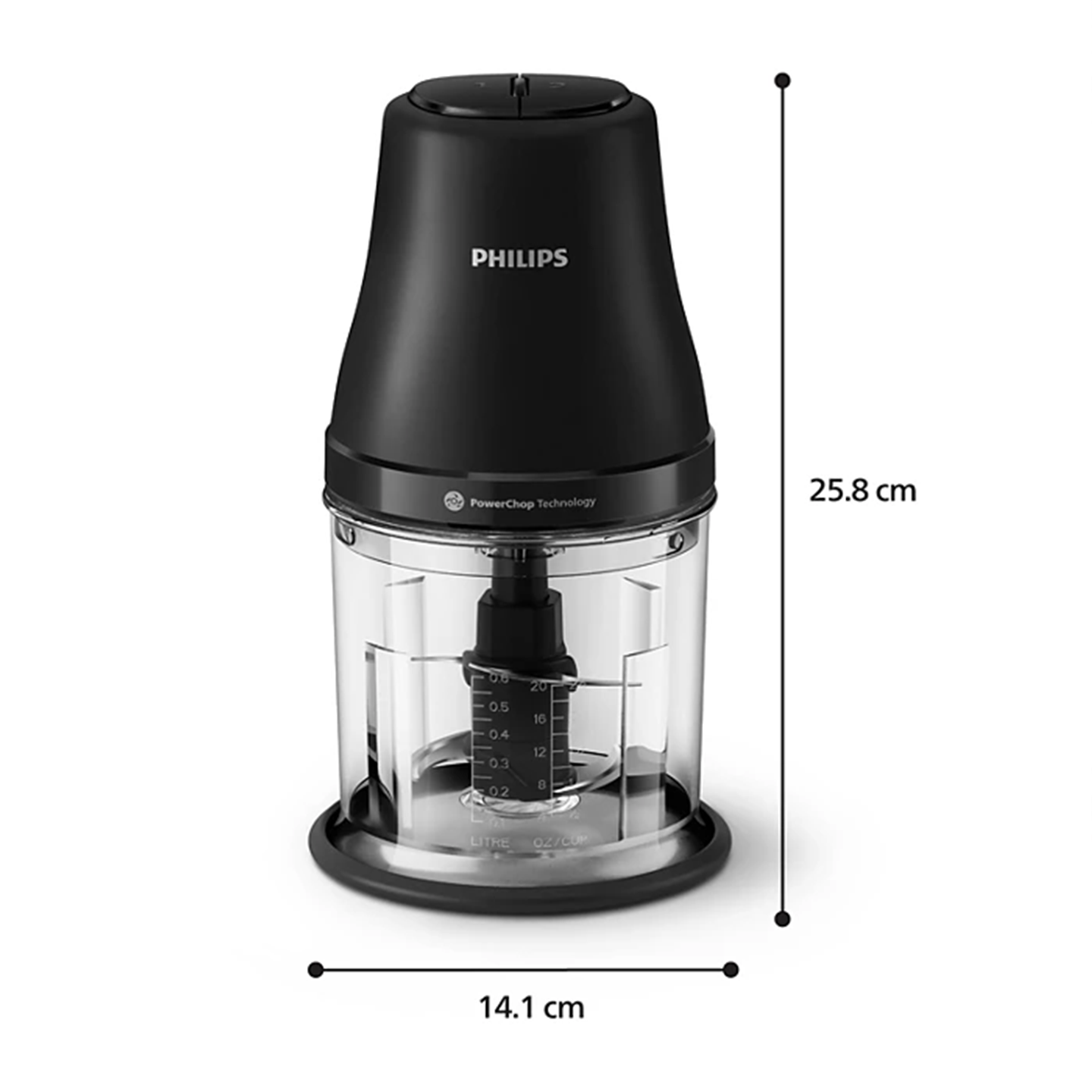 Philips Food Chopper 1.0 L HR1501/00