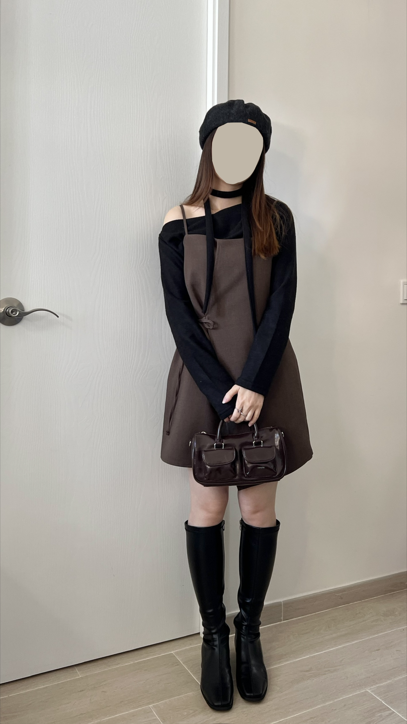 蝴蝶結不規則ops  小個子可 現貨