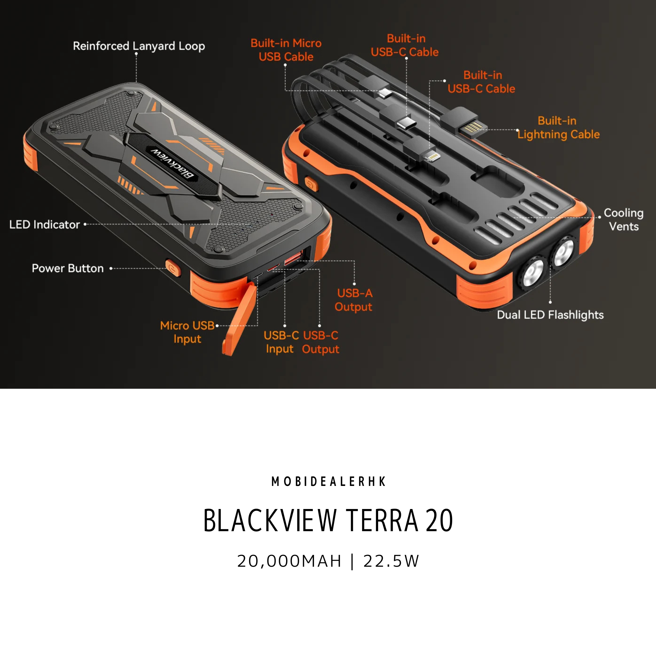 Blackview Terra 20 | 行動電源 | 20000mAh | 22.5W