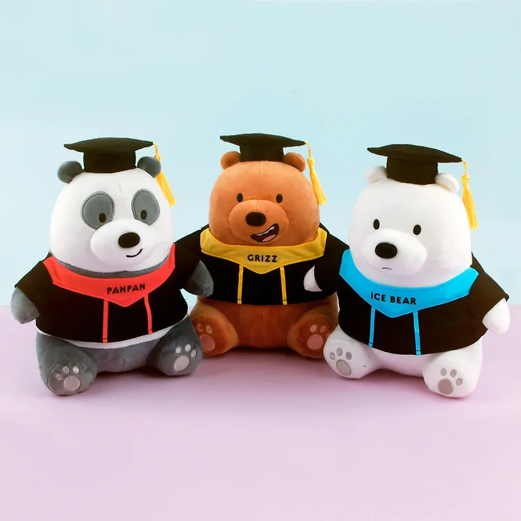 [We BARE BEARS] Sitting Graduation Bear (3種)