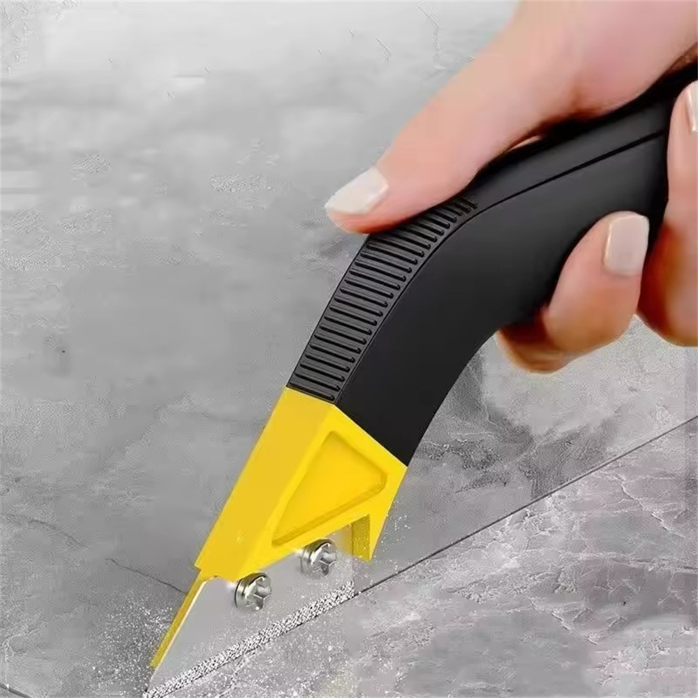 瓷磚地磚美縫勾刀套裝 9件套 黃色 UA0540