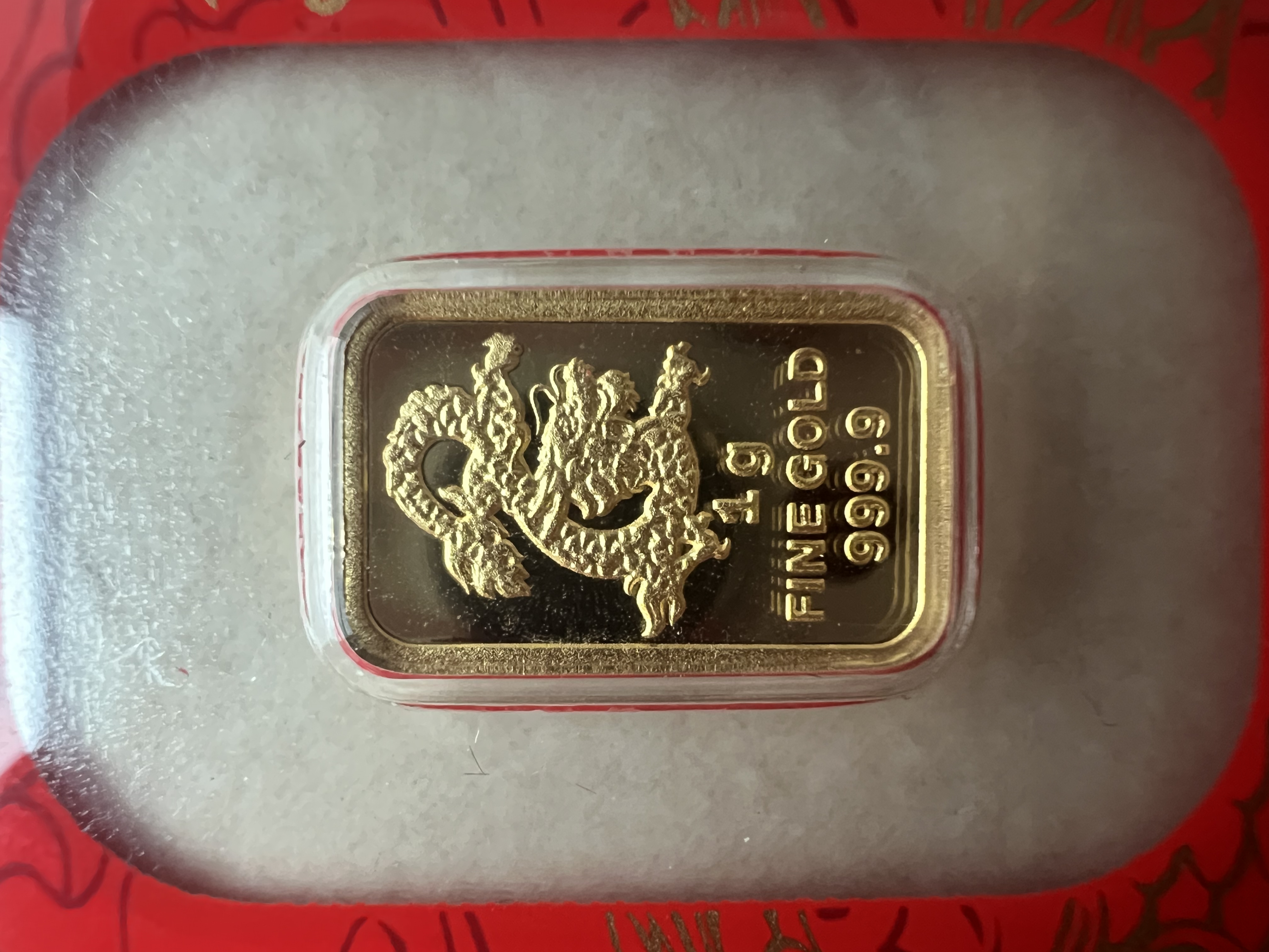Poh Kong 2024 Dragon 1g Gold Bar Emas 999.9 with Box & Receipt