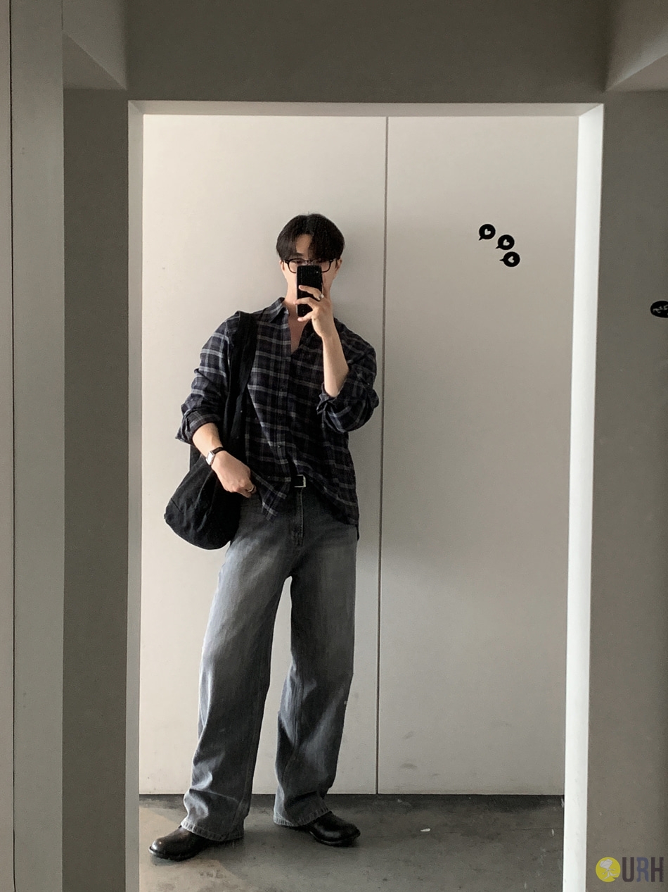 【100%保證韓國直送】韓國品牌原創系列：經典工藝質感寬鬆闊腳牛仔褲 👖 [7 color] RL114763