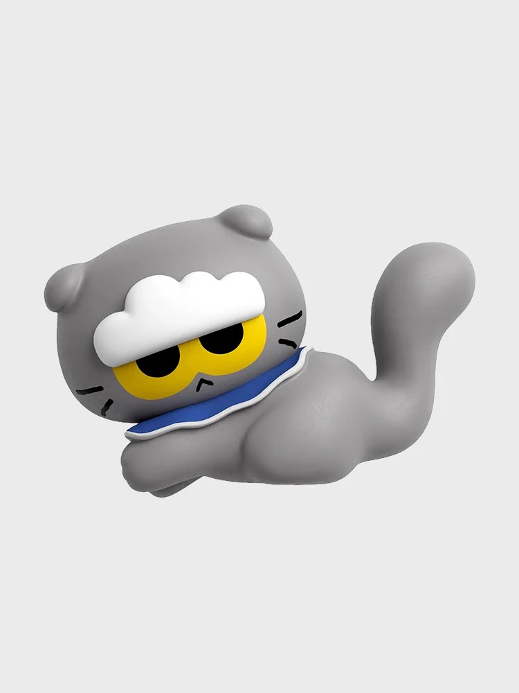 📦訂購 韓國代購 ZO&FRIENDS ZOA MONITOR FIGURINE 灰貓擺設公仔