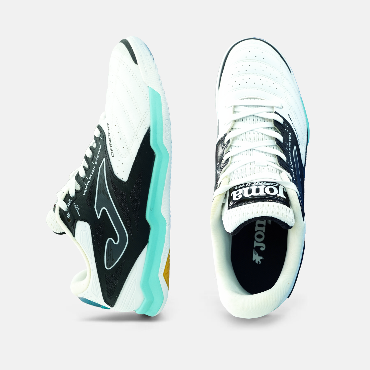 Futsal Shoes Cancha 25 Indoor White Black