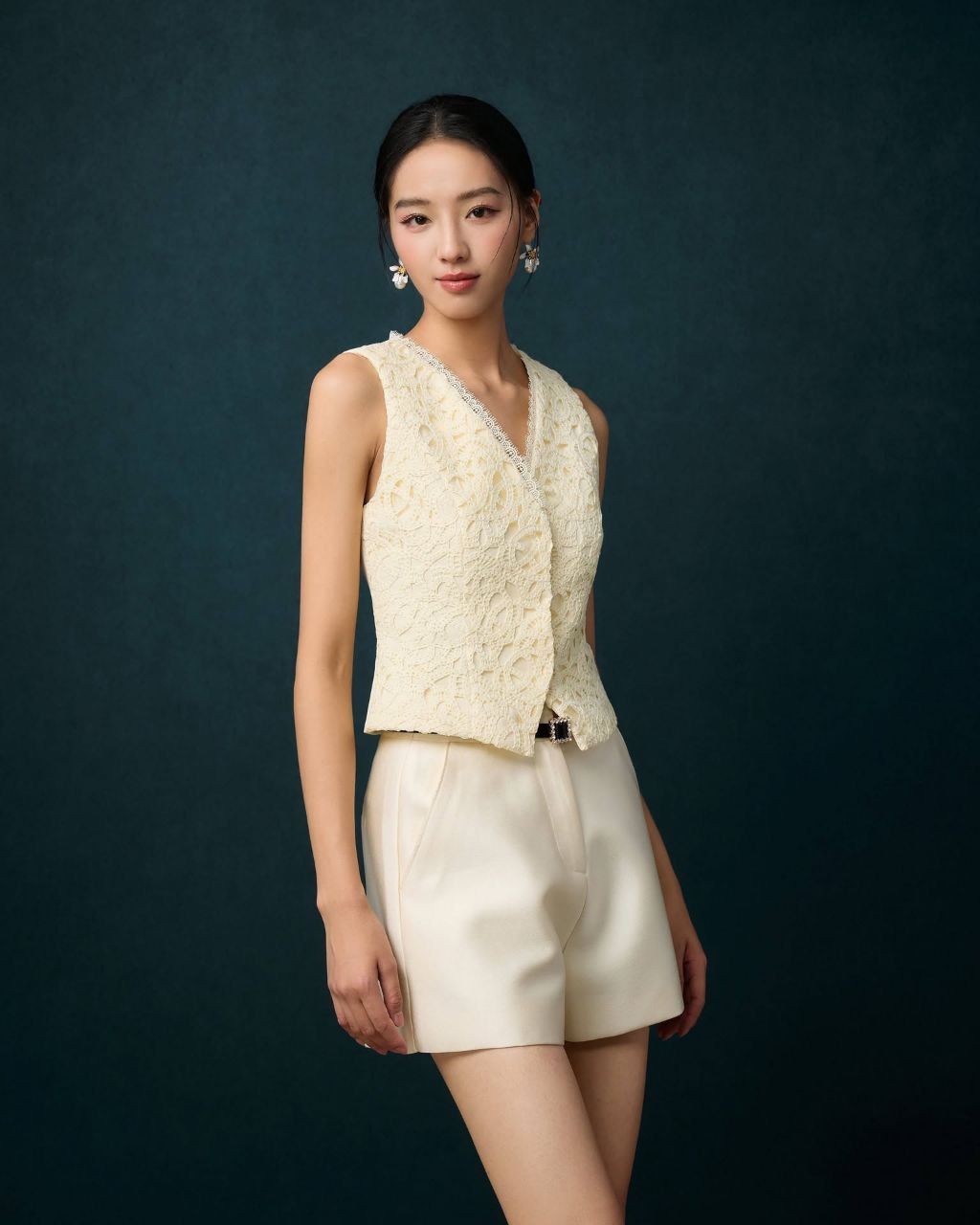 欧根纱百塔短裤 P0090