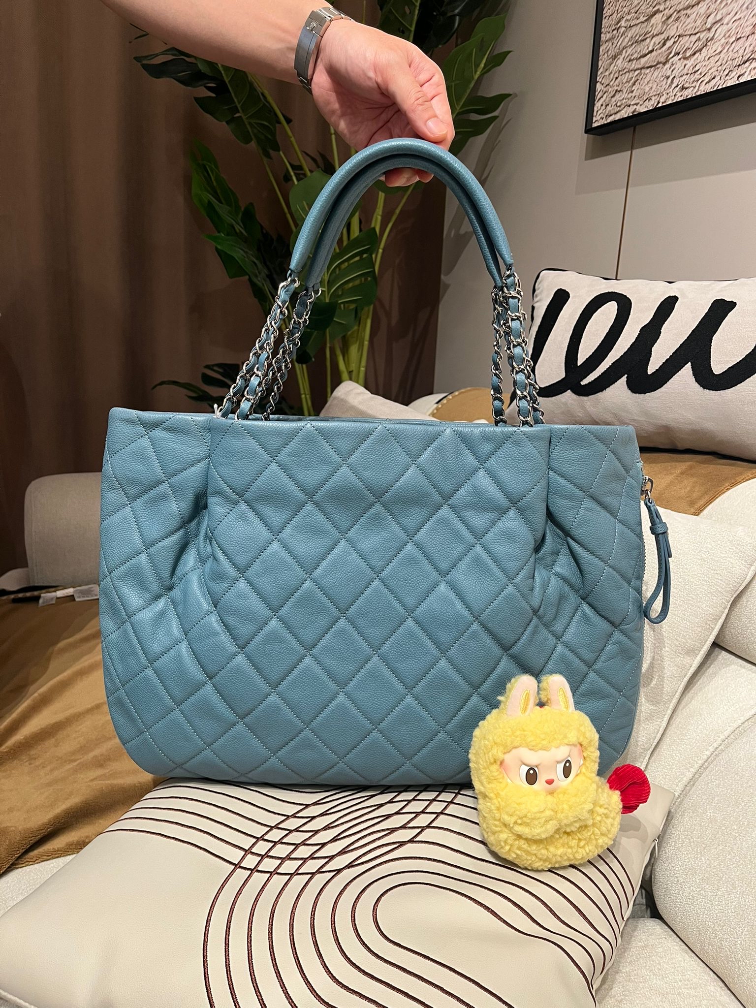 Chanel shoulder bag 荔枝牛皮 100%Authentic ,98%new ✅CARD✅dust bag 