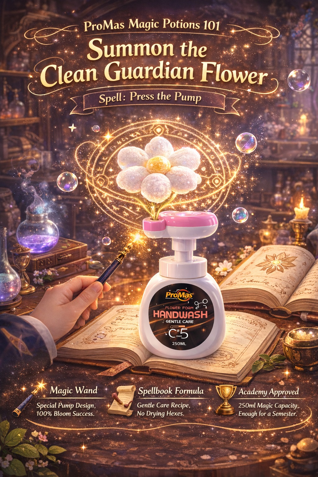 Pro-Power Flower-Foam Hand Wash (C'5)  250ML (Buy 1 Get 1 Free) – Total 500ML