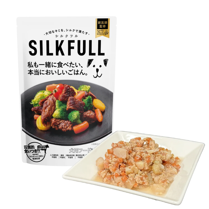 SILKFULL🇯🇵腎臟護理濕狗糧 100g | 牛肉、雞肉、鹿肉、鱈魚