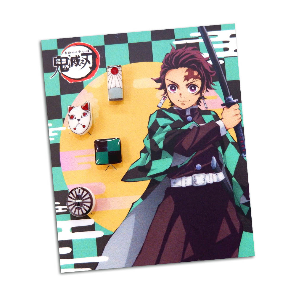 📦訂購 台灣限定 STORY 故事銀飾 鬼滅之刃造型 炭治郎款 耳環