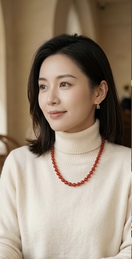 红玛瑙两圈 ｜Carnelian 2 laps