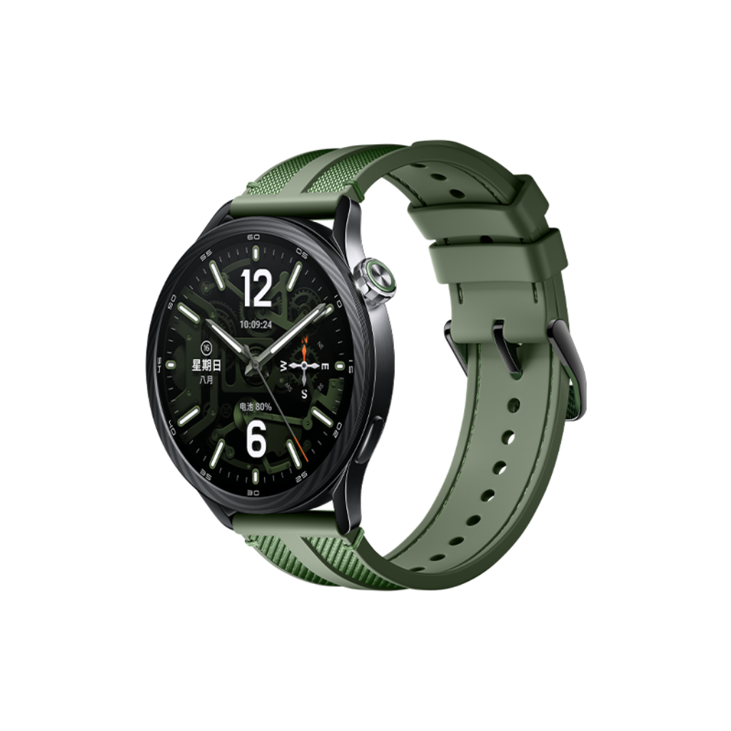 Xiaomi 小米 Watch S5 46mm 綠色氟橡膠 + 尼龍編織錶帶 智能手錶 香港行貨