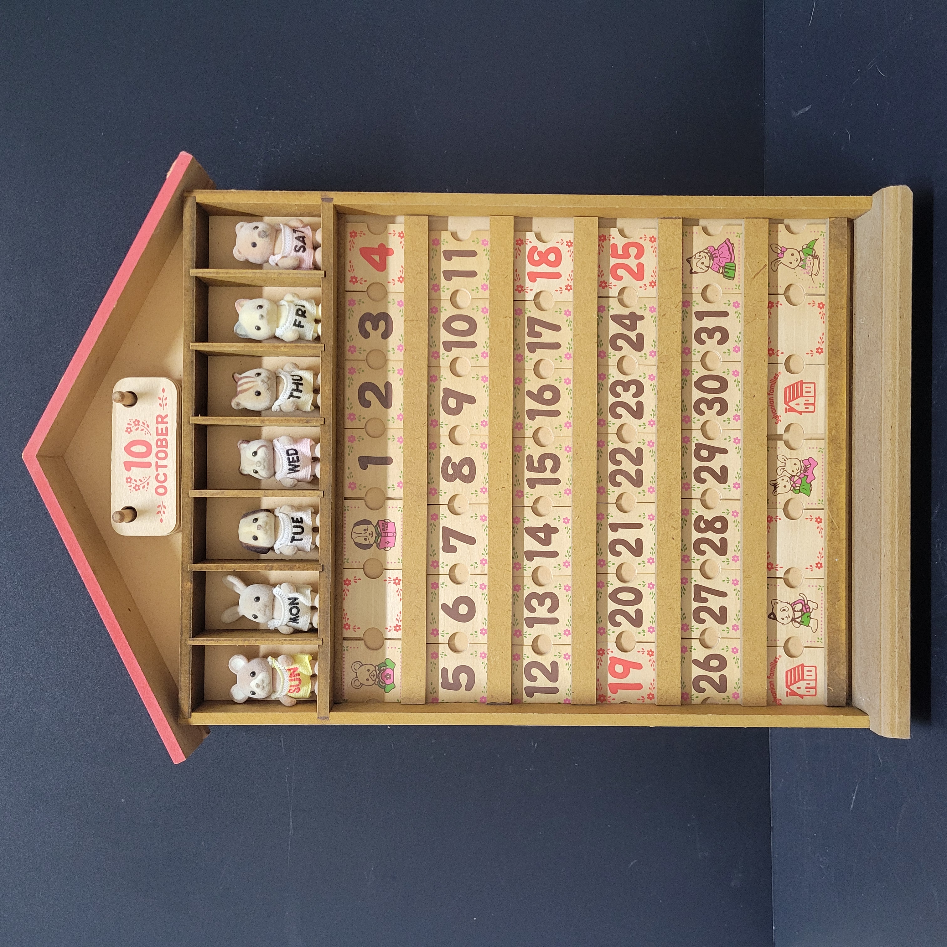 森林家族超絕版木製年曆