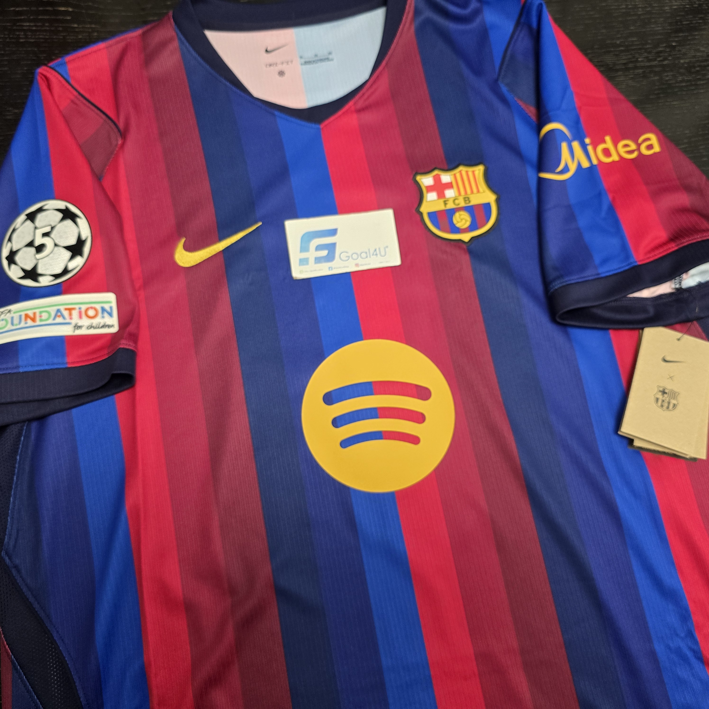 🏟️ 六色漸變 Nike Barcelona 巴塞羅拿 2026-27 主場球迷版球衣 (可加印字章) II1872