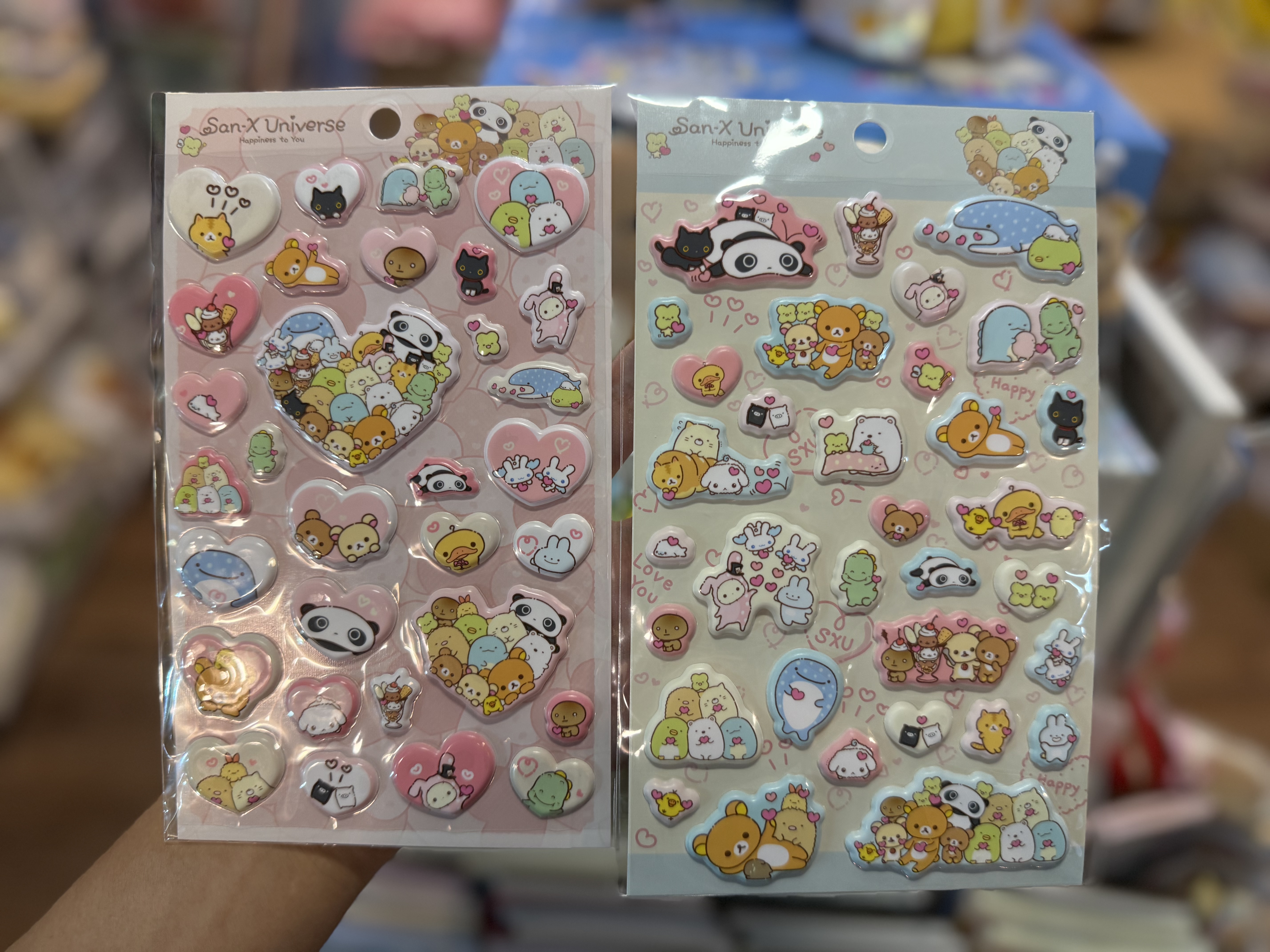 《現貨》全新San-x心心系列立體貼紙