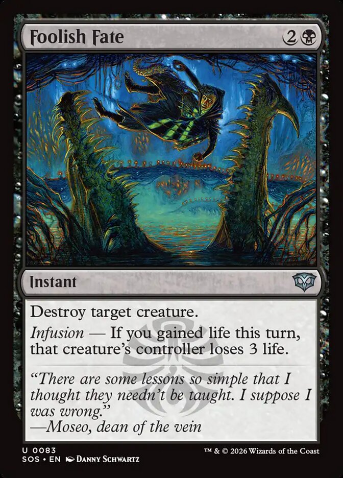 [EN] [Foil] Foolish Fate [SOS-083] U