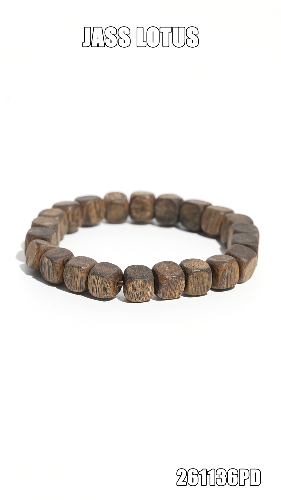 9分沉黑椅楠沉香方形珠素圈