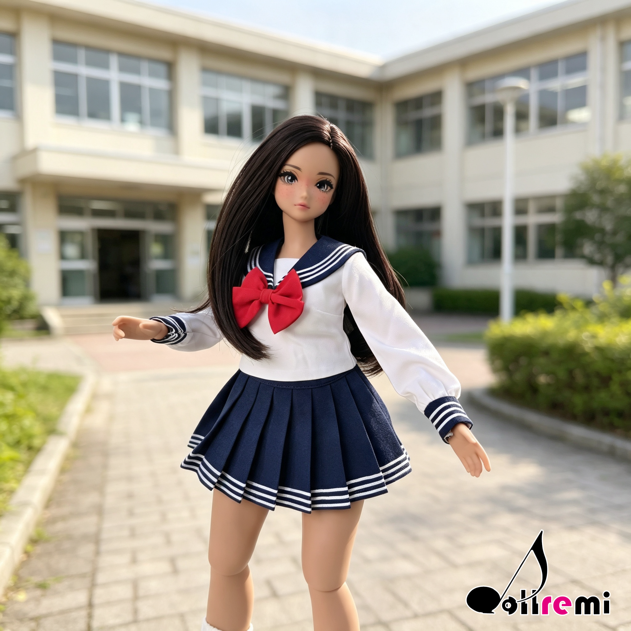 【dollremi】(P025) 長袖校服 Long-sleeved school uniform