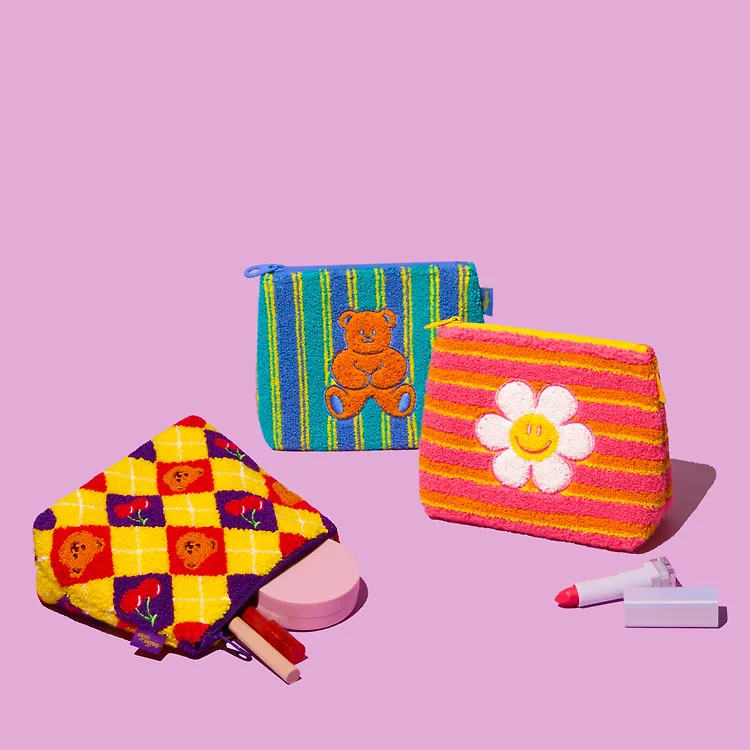 [Wiggle Wiggle] Fleece Pouch (3種)