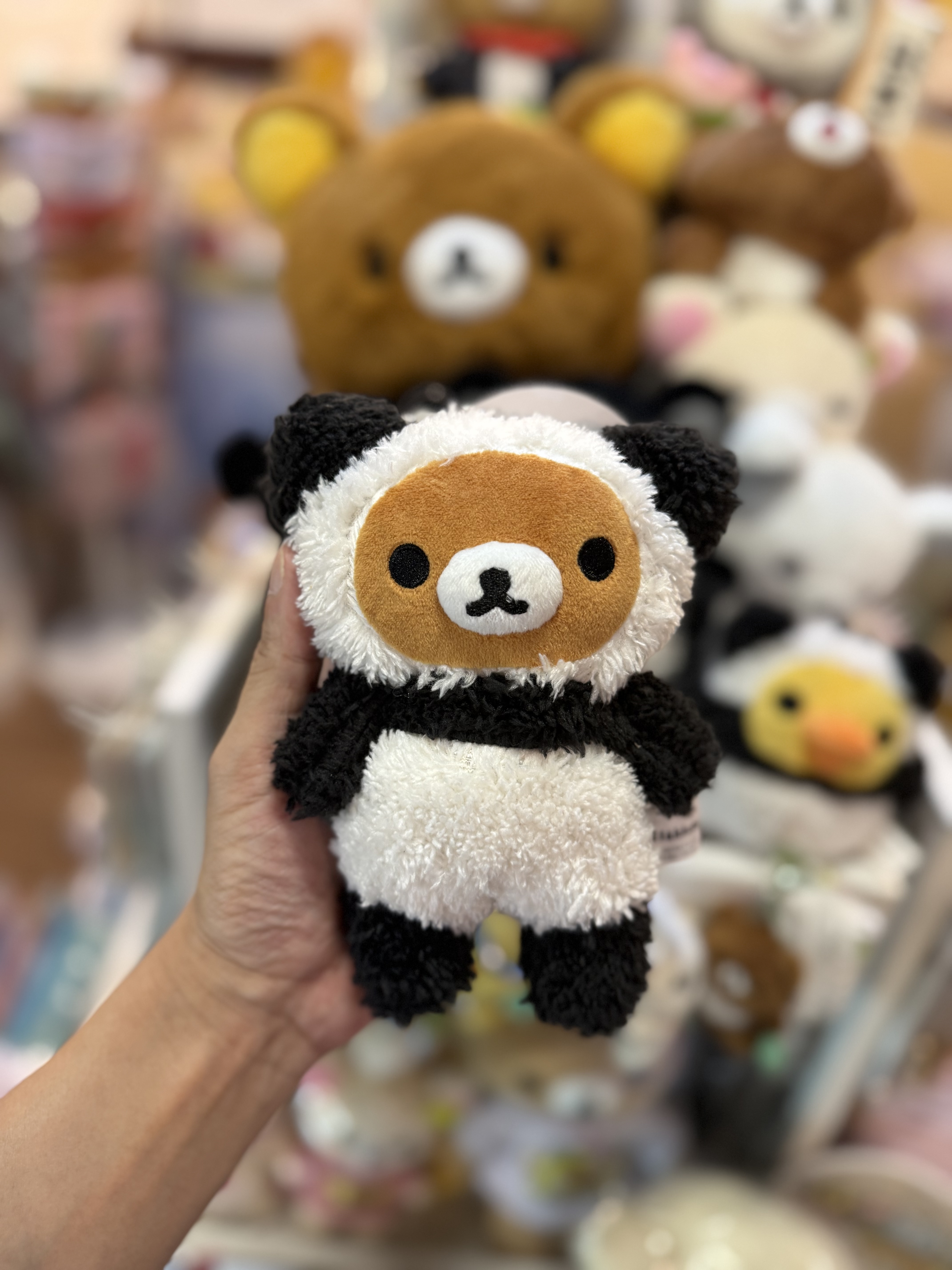 《現貨》全新日本限定Rilakkuma 熊貓造型公仔型小物袋