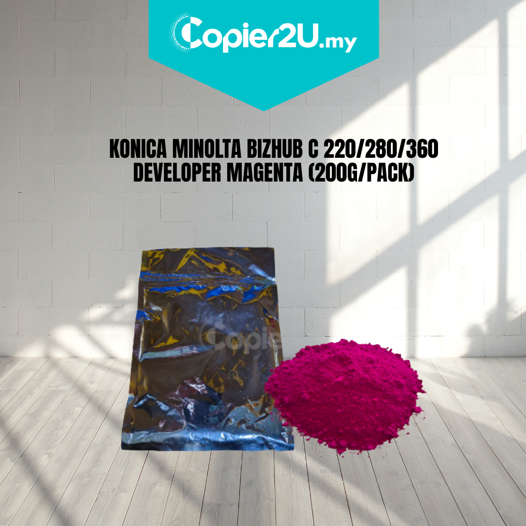 KONICA MINOLTA BIZHUB C 220/280/360 DEVELOPER MAGENTA (200G/PACK)