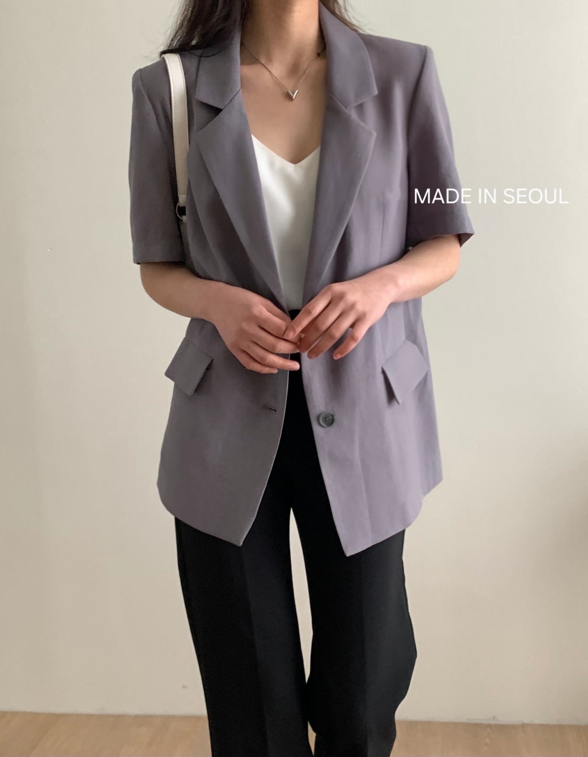 G6255 韓國🇰🇷短袖西裝外套