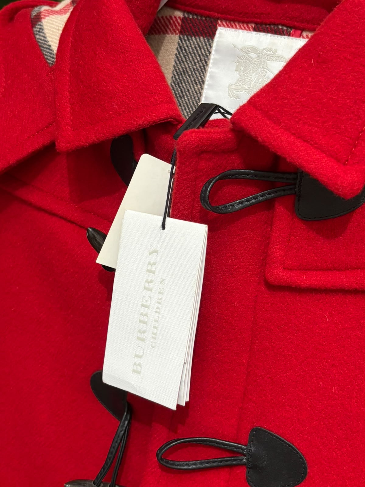 未使用品 Burberry jacket 100% Wool Kids Jacket  100%羊毛童裝外套碼12Y碼 100%Authentic, unused 未使用品