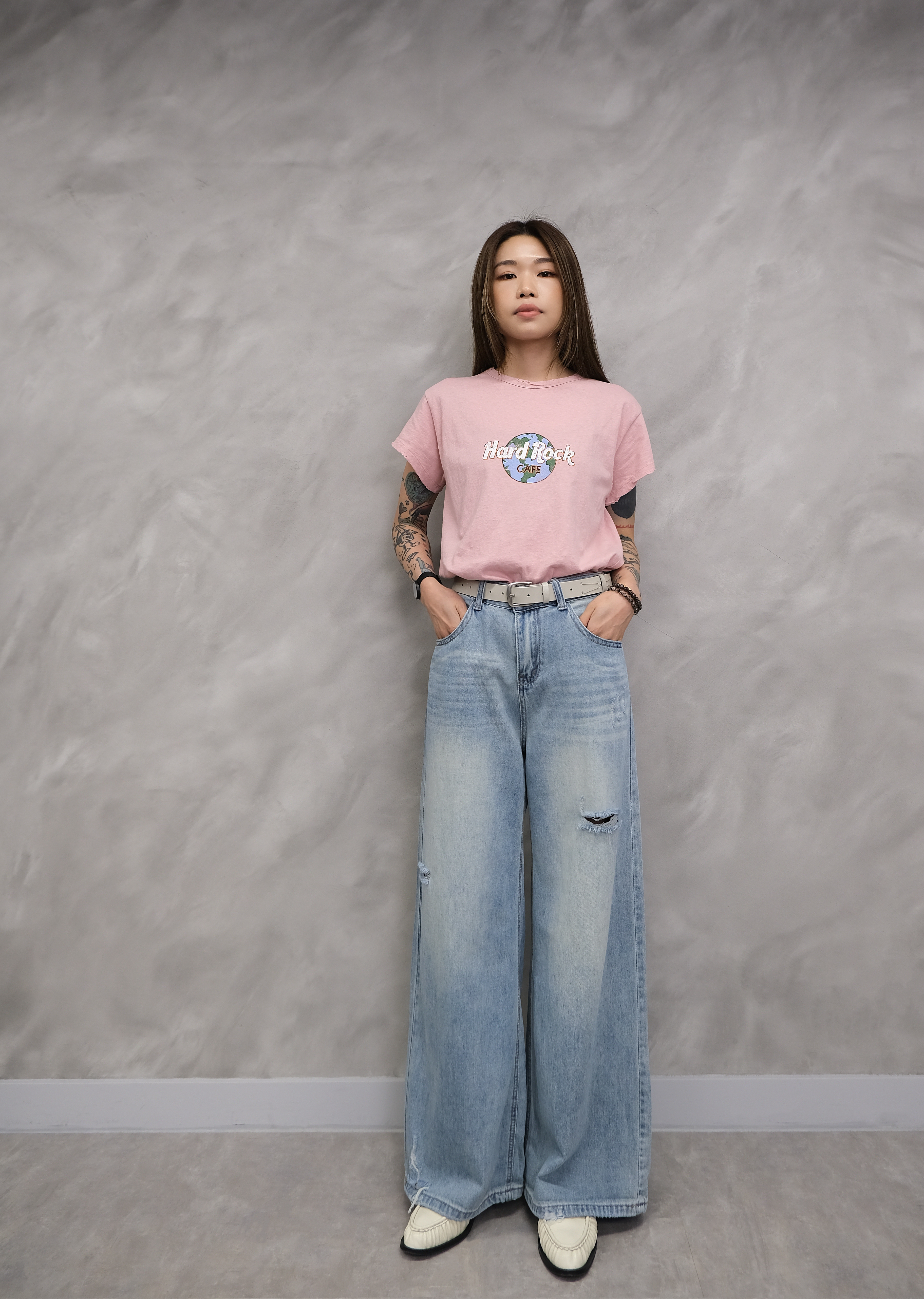 Ripped baggy jeans #pt75
