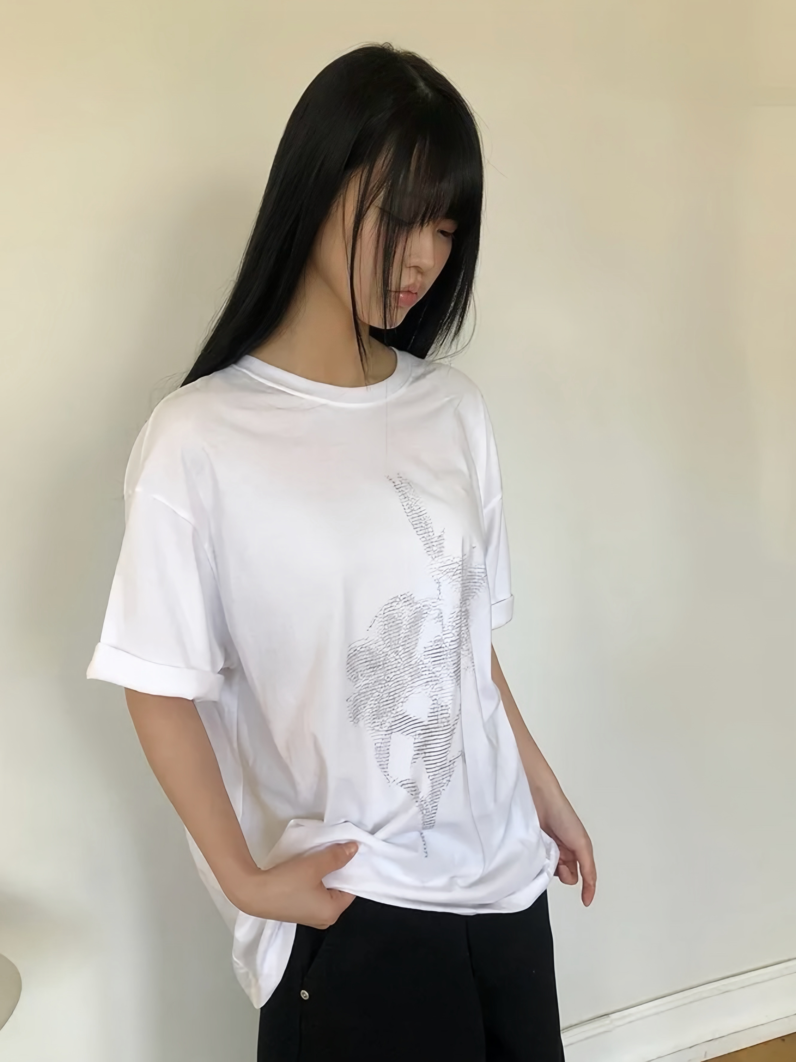 Cyber Flora Oversized Tee