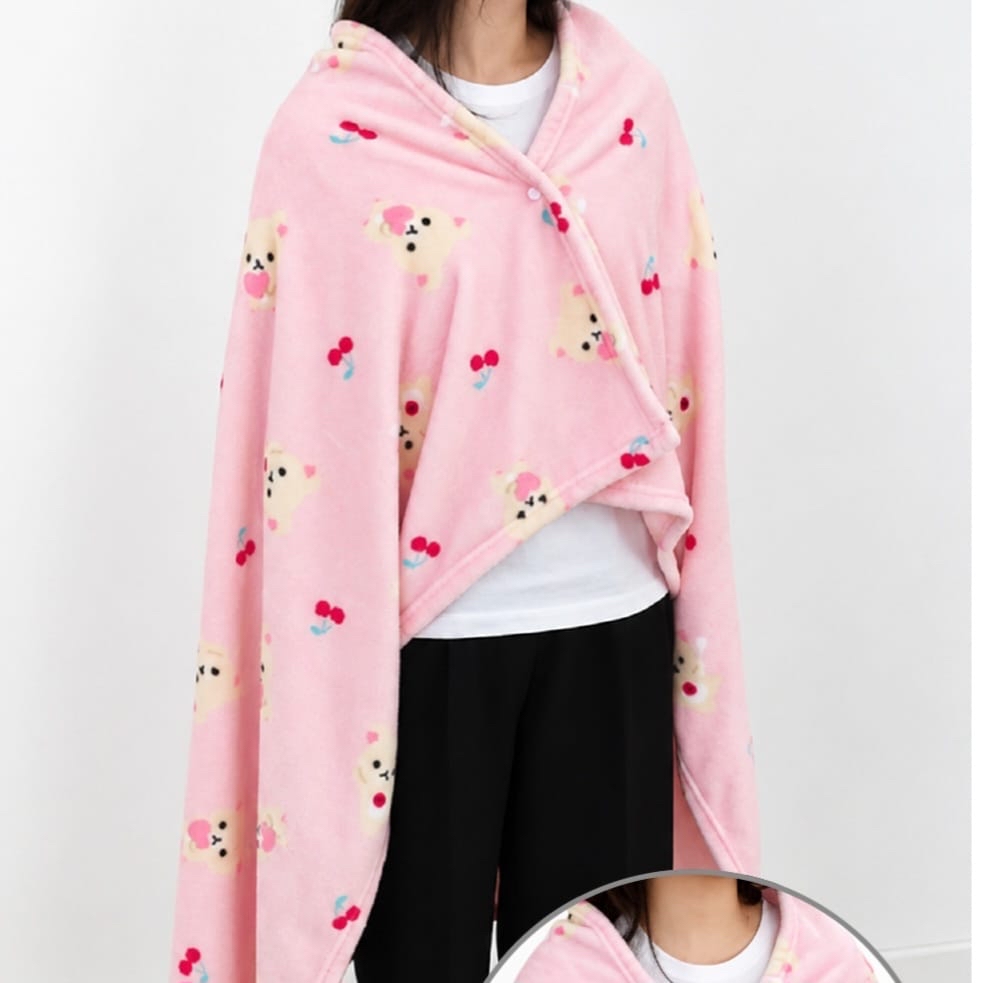 《預訂貨品》全新韓國限定 Rilakkuma 毛毯/披肩兩用