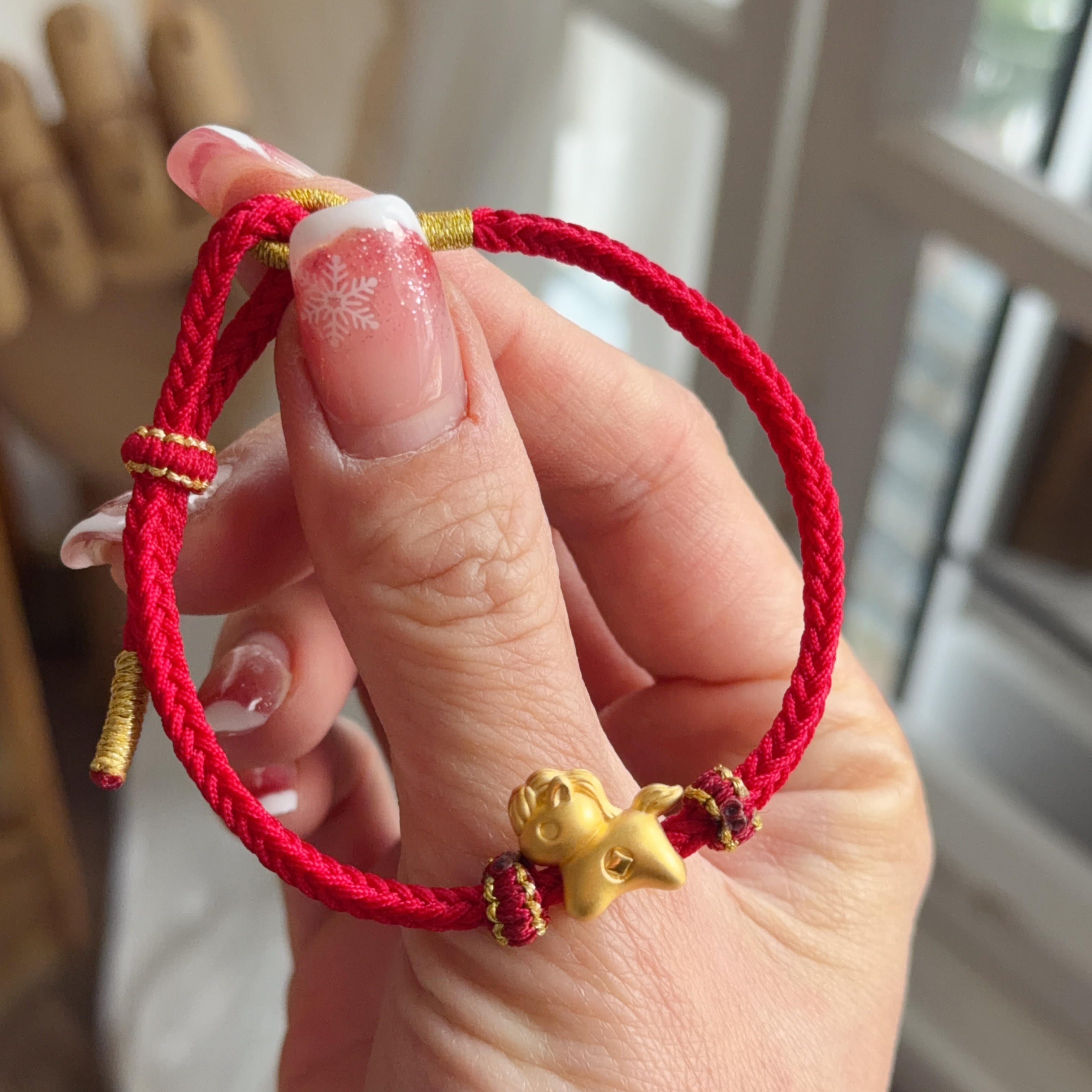 999硬金馬上有錢襯手繩