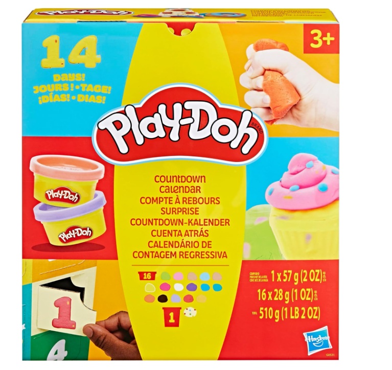 Play-Doh 培樂多 -14天 倒數日曆泥膠及配件玩具 (適合 3 歲以上的兒童) 