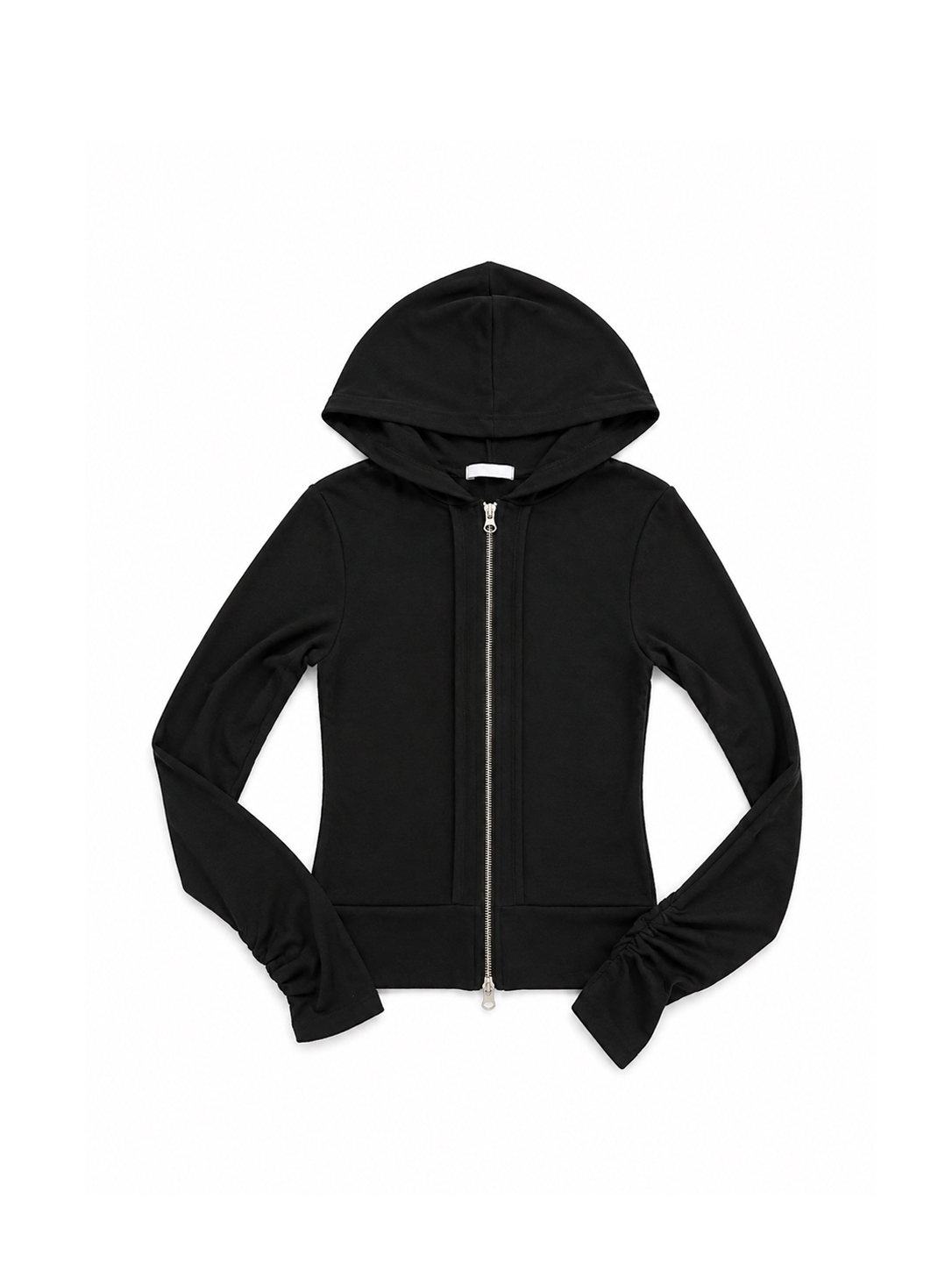 2-Way Zip Cropped Hoodie