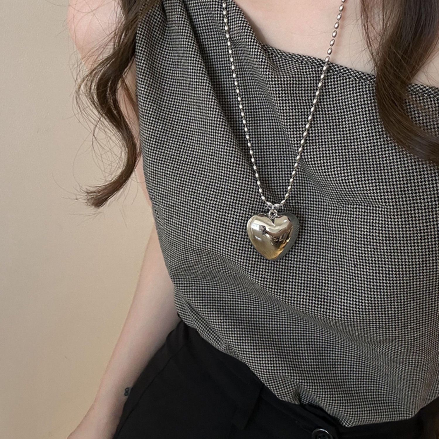 NL103金属爱心项链